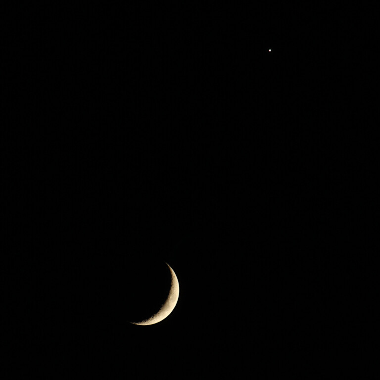 Moon and Venus